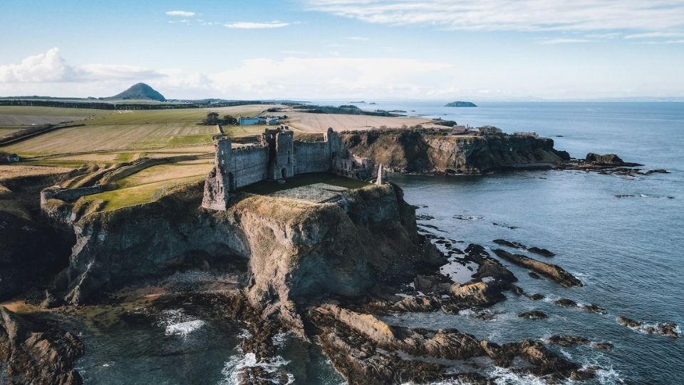 Tantallon Castle, North Berwick, UK.