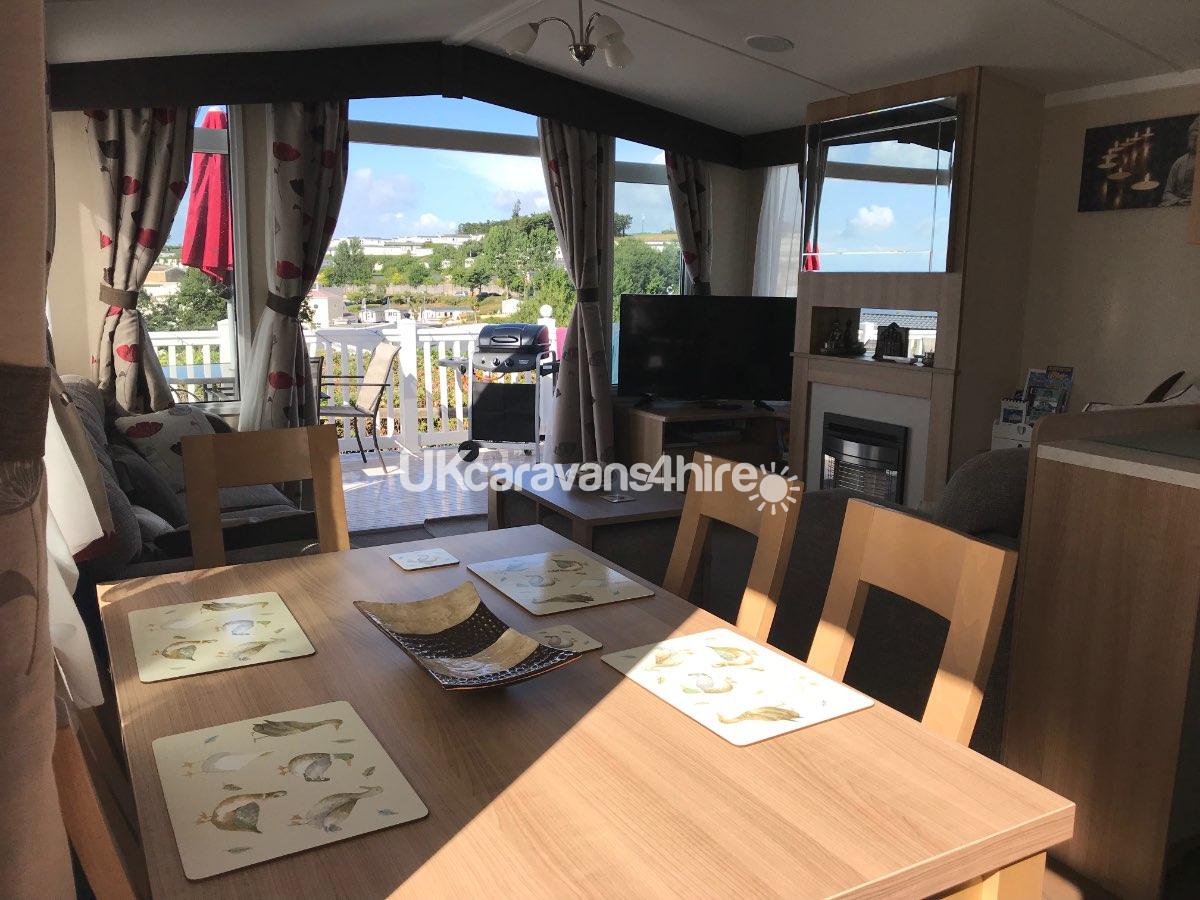 Pet Friendly Caravan for hire on Devon Cliffs